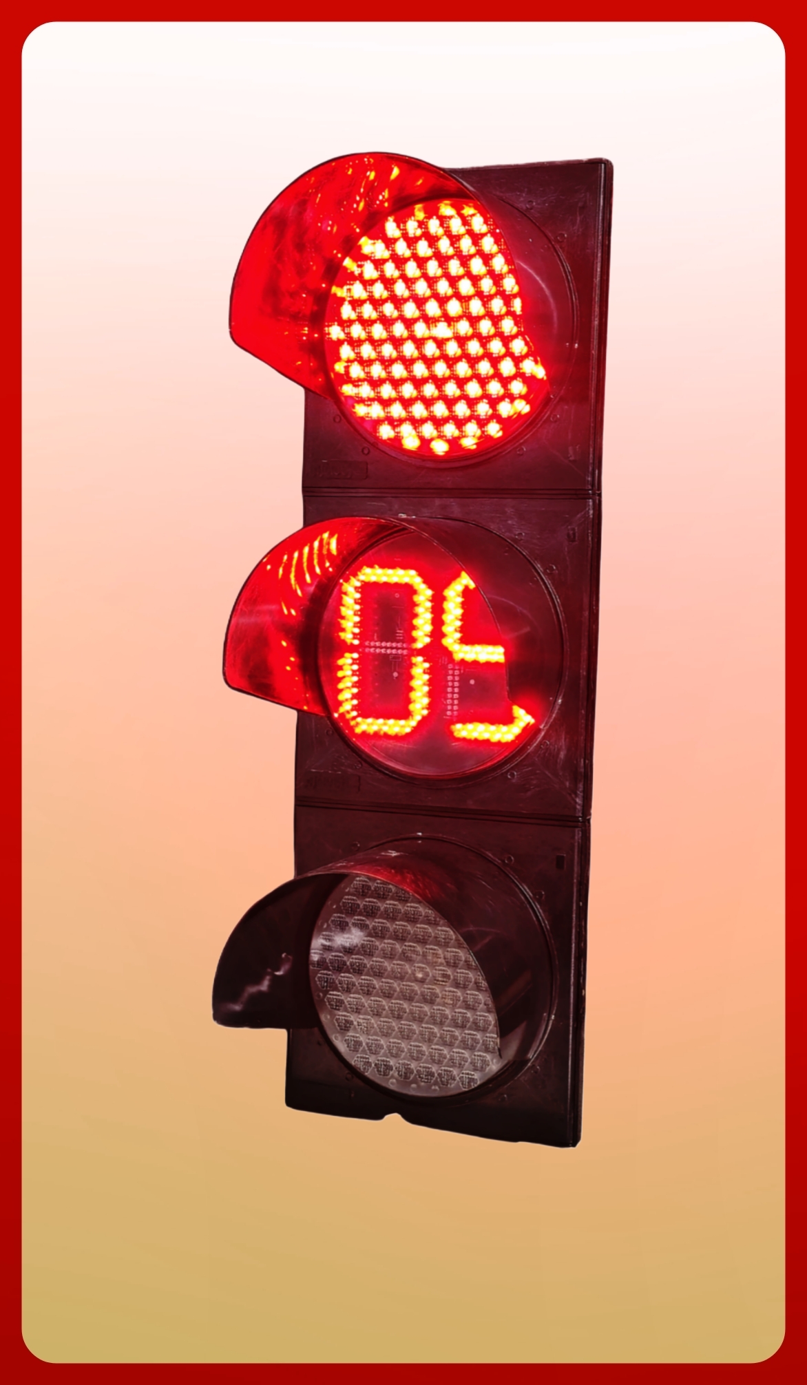 فانوس 3 خانه فرماندهی معکوس شمار - تجهیزات ترافیکی